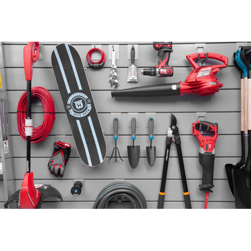 WFX Utility™ CrownWall 6" Slatwall Starter Bundle (8x4 ft) with 10